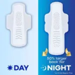 Always Infinity Extra Heavy Overnight Pads, with Wings, Size 5, 66 ct. - Image 8