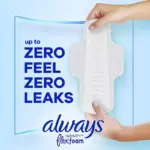 Always Infinity FlexFoam Heavy Flow Pads with Flexi-Wings, Unscented, Size 2, 80 ct. - Image 4