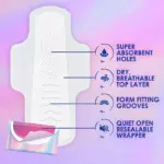 Always Pocket FlexFoam Regular Pads with Wings, 66 ct. - Image 2