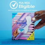 Always Pocket FlexFoam Regular Pads with Wings, 66 ct. - Image 8