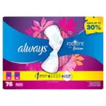 Always Radiant Regular Pads with Flexi-Wings, Scented, Size 1, 76 ct. - Image 2