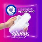 Always Radiant Regular Pads with Flexi-Wings, Scented, Size 1, 76 ct. - Image 4