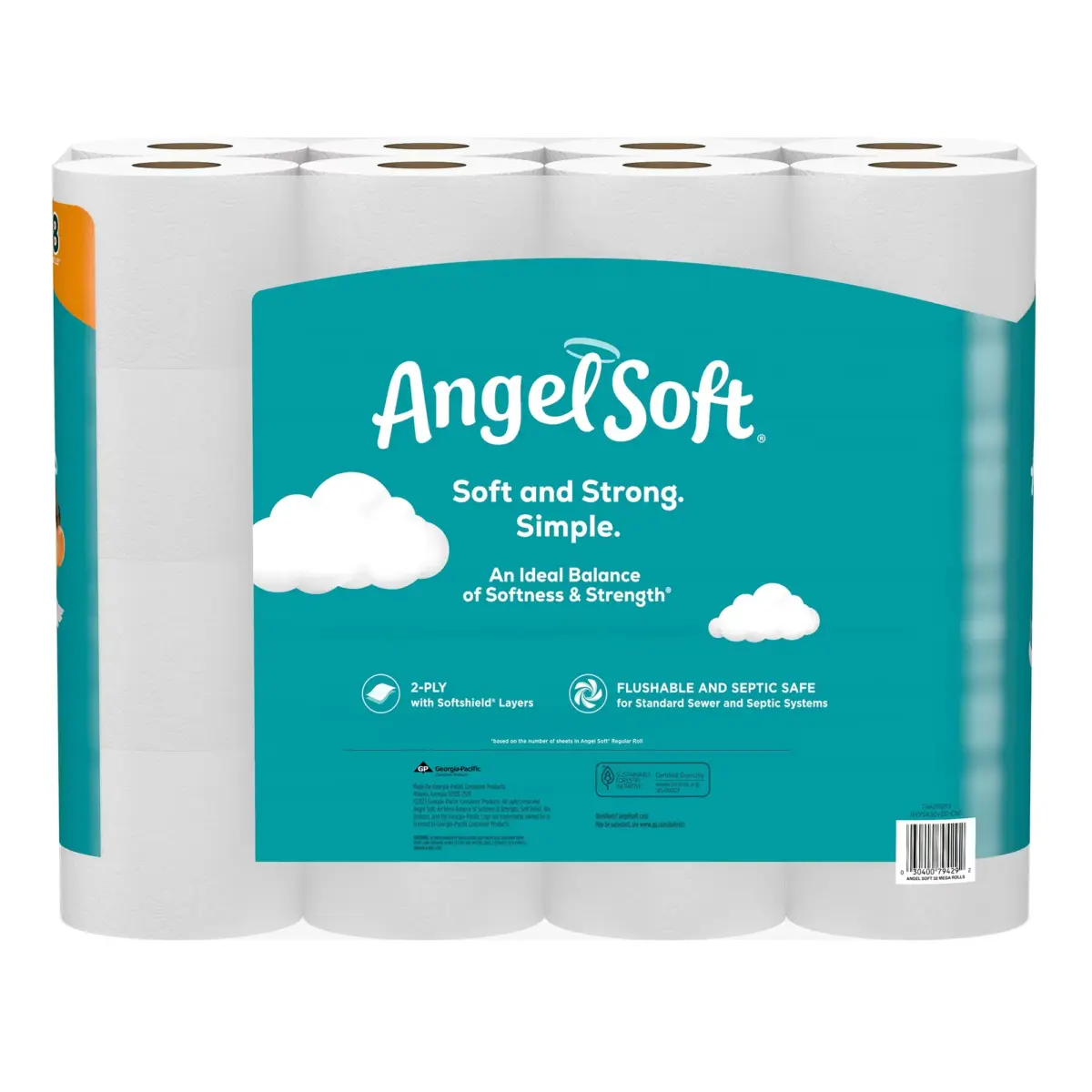 Angel Soft Mega Roll Toilet Paper, 32 pk./320 sheets per roll - Image 4