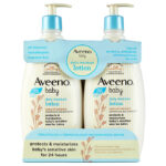 Aveeno Baby Daily Moisture Lotion with Pump, 24hr Protection 18 fl. oz., 2 pk.