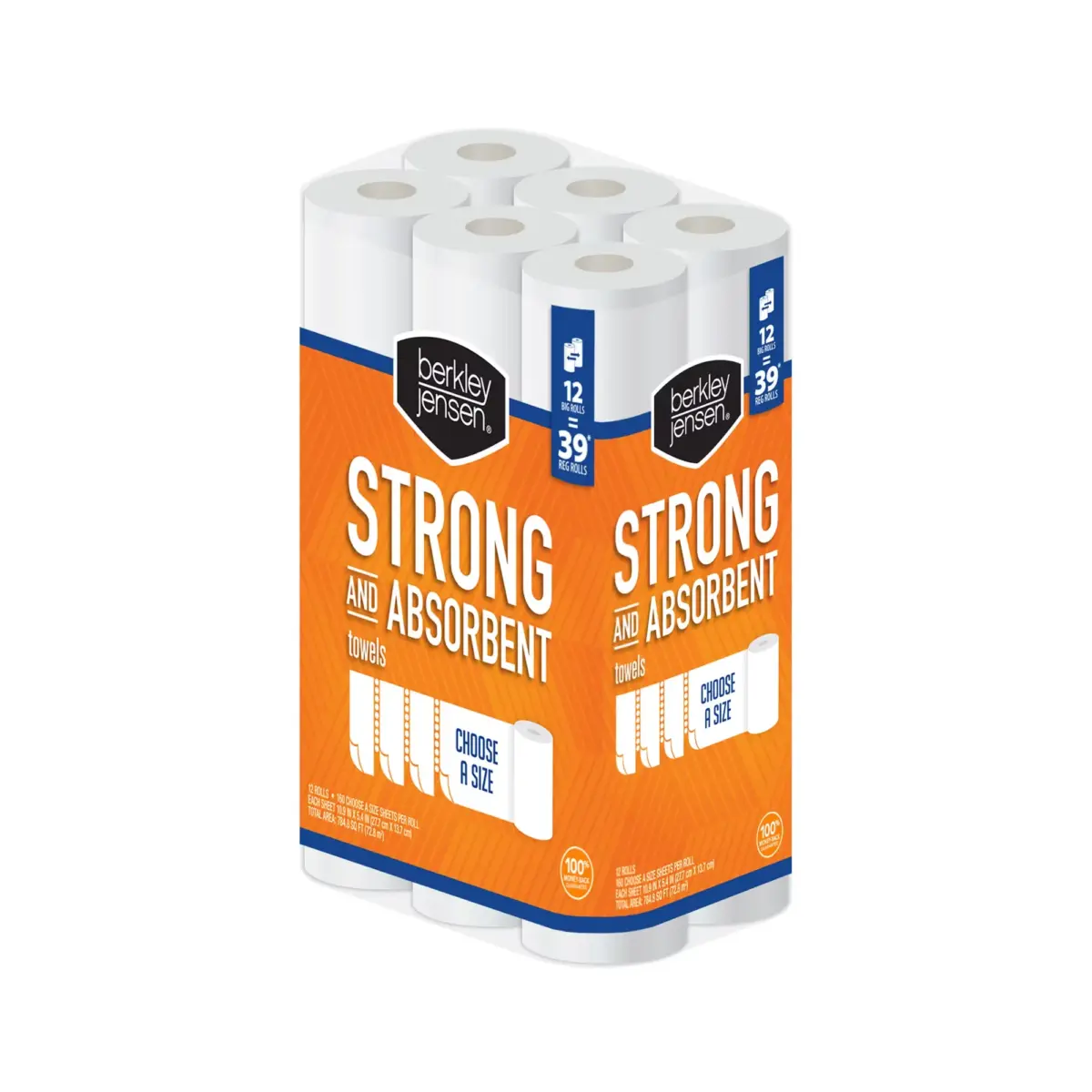 Berkley Jensen Choose-a-Size Paper Towels, 12 pk./160 sheets per roll - Image 3