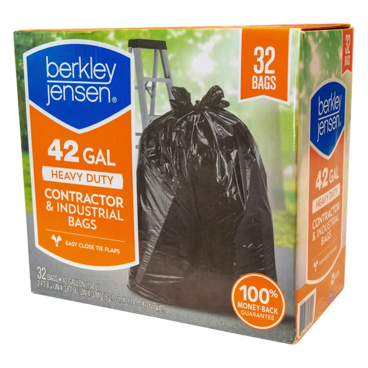 Berkley Jensen Heavy Duty Contractor & Industrial Bags, 32 ct./42 gal. - Image 3