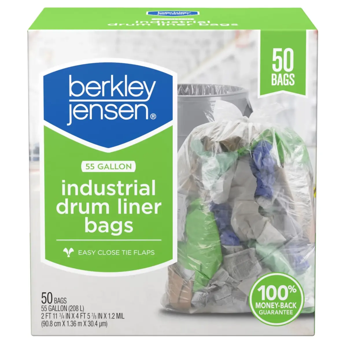 Berkley Jensen Industrial Drum Liner Bags, 50 ct./55 gal. - Image 1