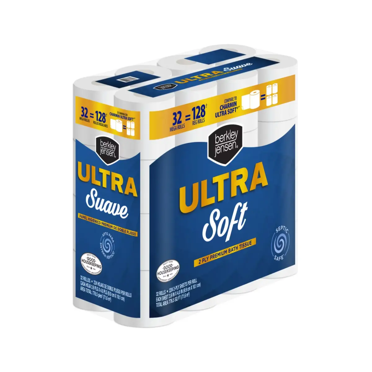 Berkley Jensen Ultra Soft Bath Tissue, 32 pk./224 sheets per roll - Image 2