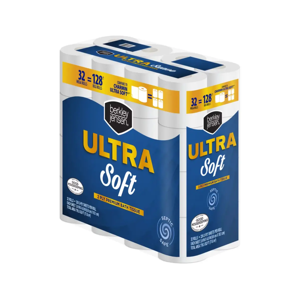 Berkley Jensen Ultra Soft Bath Tissue, 32 pk./224 sheets per roll - Image 3