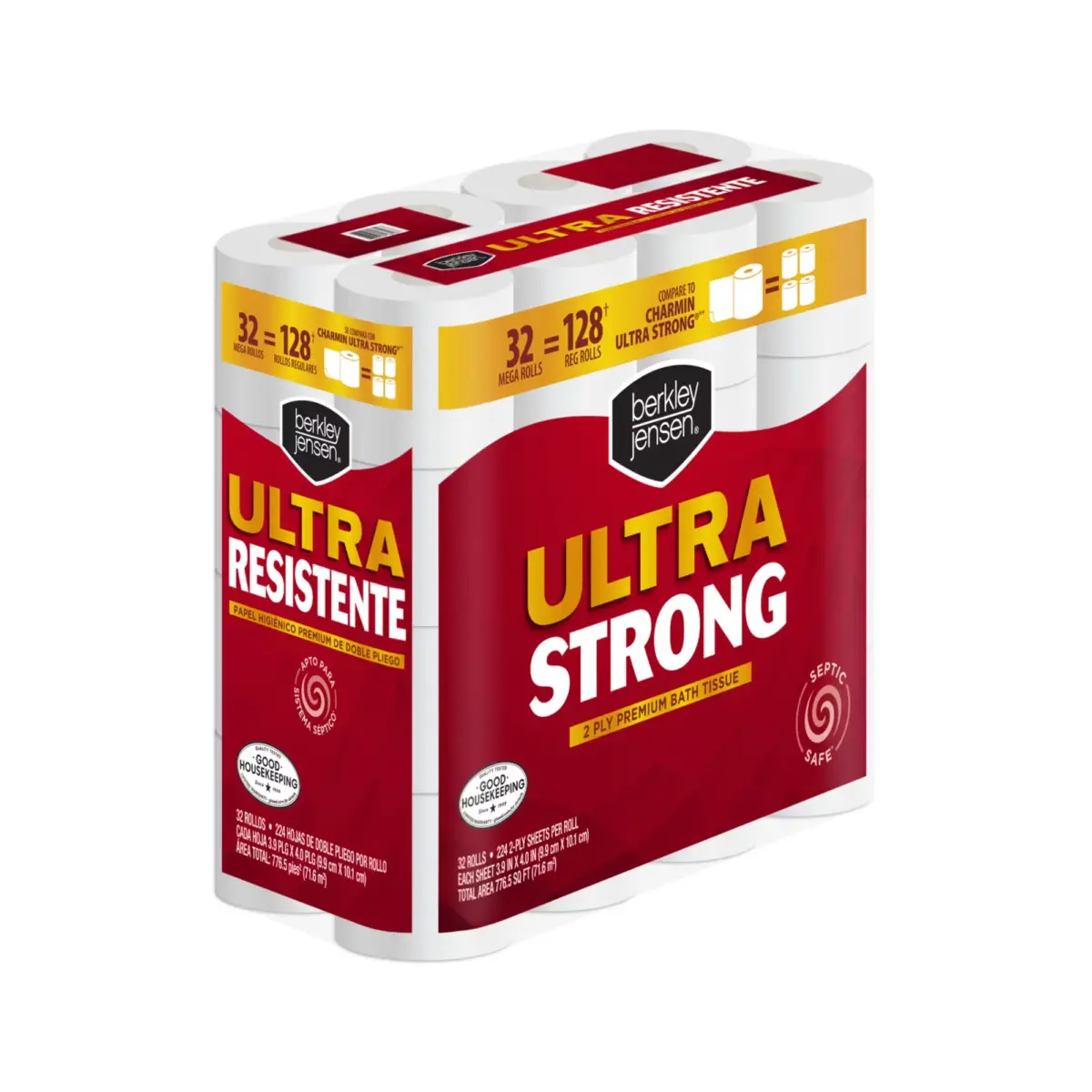 Berkley Jensen Ultra Strong Bath Tissue, 32 pk./224 sheets per roll - Image 3