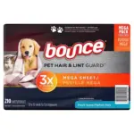 Bounce Pet Hair & Lint Guard Mega Dryer Sheets, Fresh Scent, 210 ct. - Image 7