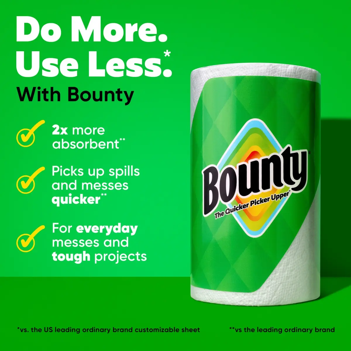 Bounty Paper Towels Select-A-Size White, 12 Double Rolls, 82 Sheets Per Roll - Image 3