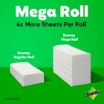 Bounty Paper Towels Select-A-Size White, 6 Mega Rolls, 164 Sheets Per Roll - Image 2