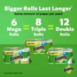 Bounty Paper Towels Select-A-Size White, 6 Mega Rolls, 164 Sheets Per Roll - Image 7