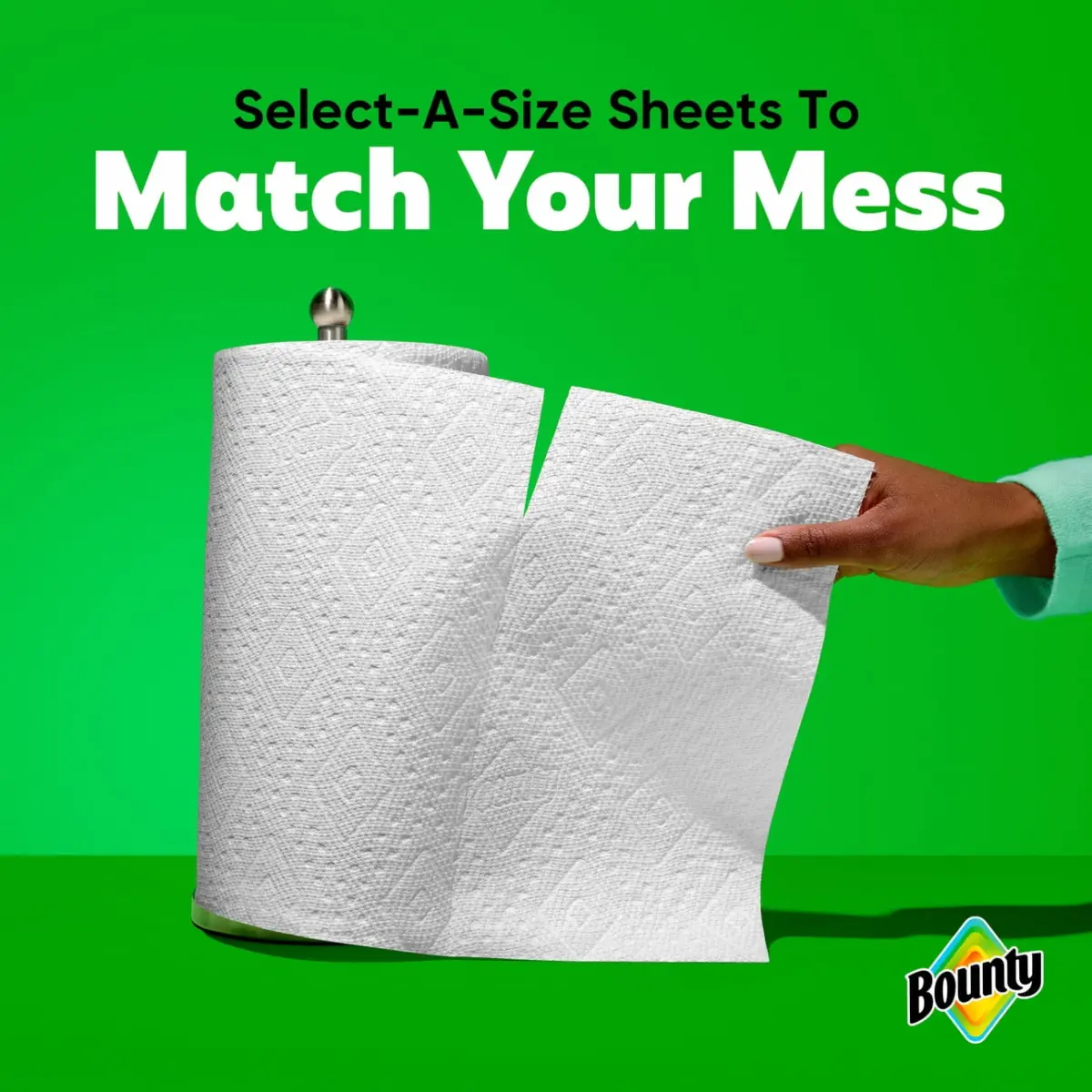 Bounty Paper Towels Select-A-Size White, 6 Triple Rolls, 123 Sheets Per Roll - Image 4