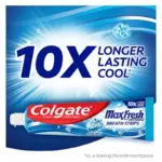 Colgate MaxFresh Toothpaste with Mini Breath Strips, Cool Mint, 7.3 oz., 5 pk - Image 9