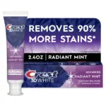 Crest 3D White Advanced Teeth Whitening Toothpaste, Radiant Mint, 2.4 oz - Image 9