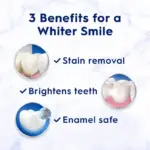 Crest 3D White Advanced Teeth Whitening Toothpaste, Radiant Mint, 2.4 oz - Image 2