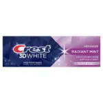Crest 3D White Advanced Teeth Whitening Toothpaste, Radiant Mint, 2.4 oz - Image 8