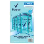 Degree Antiperspirant Deodorant, Shower Clean, 2.6 oz., 5 pk.