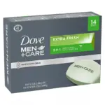 Dove Men+Care Body and Face Bar Soap, Extra Fresh, 3.75 oz., 14 ct. - Image 9