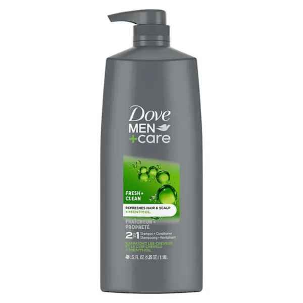 Dove Men+Care Fresh & Clean 2-in-1 Shampoo + Conditioner, 40 fl. oz.