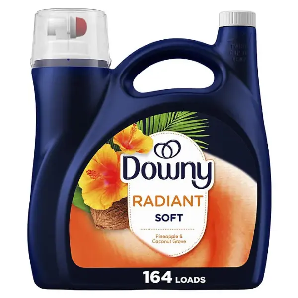 Downy Infusions Radiant Liquid Fabric Softener, Pineapple & Coconut Grove, 164 loads, 111 fl. oz.