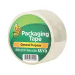Duck Brand General Purpose Packaging Tape, 1.88 in. x 55 yd., Clear, 1 Roll - Image 6