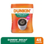 Dunkin' Donuts Decaffeinated Ground Coffee, Medium Roast 45 oz. - Image 5