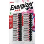 Energizer MAX AA Alkaline Batteries, 48 pk.