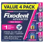 Fixodent Advanced Denture Adhesive, Max Hold, 2.2 oz., 4 pk. - Image 2