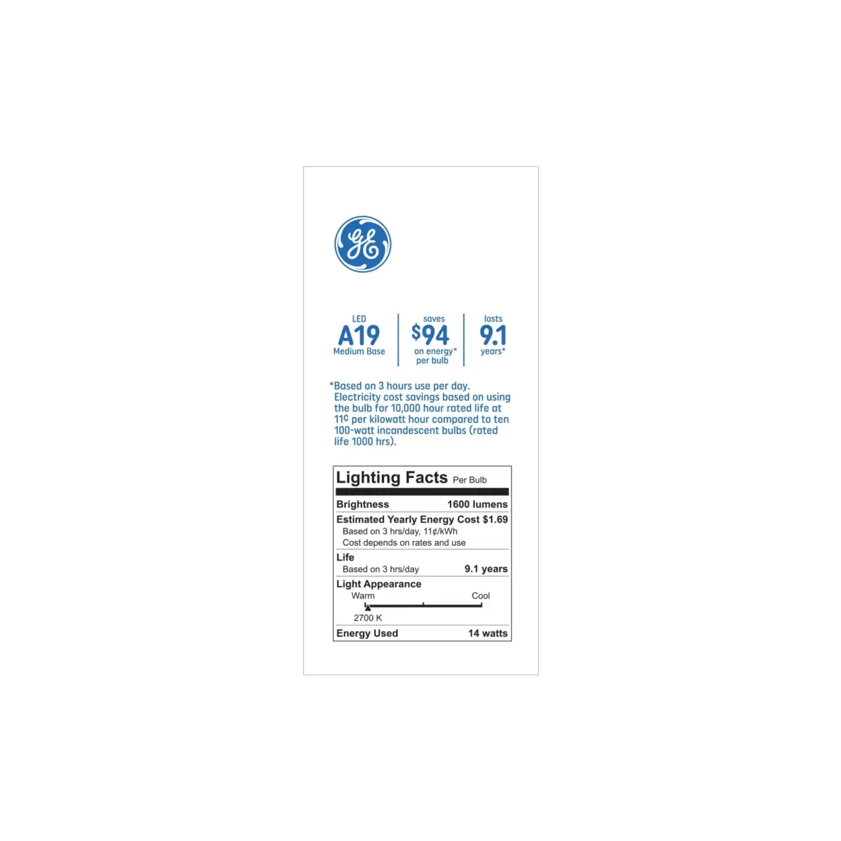 GE 100W General Purpose LED A19 Light Bulbs, 4 pk. - Soft White - Image 5
