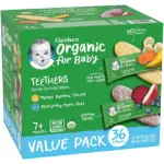 Gerber Organic Teething Wafers Variety Pack, 36 ct. - Image 3