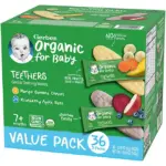 Gerber Organic Teething Wafers Variety Pack, 36 ct. - Image 2