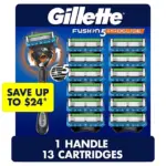 Gillette Fusion5 ProGlide Men's Razor, 1 Handle + 13 Cartridges