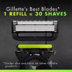 GilletteLabs Men's Exfoliating Razor, 5 Blade, Handle + 8 Cartridges - Image 7