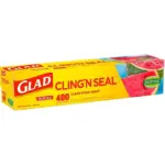 Glad Cling ‘N Seal Clear Plastic Food Wrap 400 sq. ft./roll, 2 rolls - Image 6