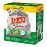 Glad ForceFlex MaxStrength Tall Kitchen Trash Bags - Gain Original with Febreze Freshness, 120 ct./13 gal. - Image 5