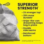 Glad ForceFlex MaxStrength Tall Kitchen Trash Bags - Gain Original with Febreze Freshness, 120 ct./13 gal. - Image 8