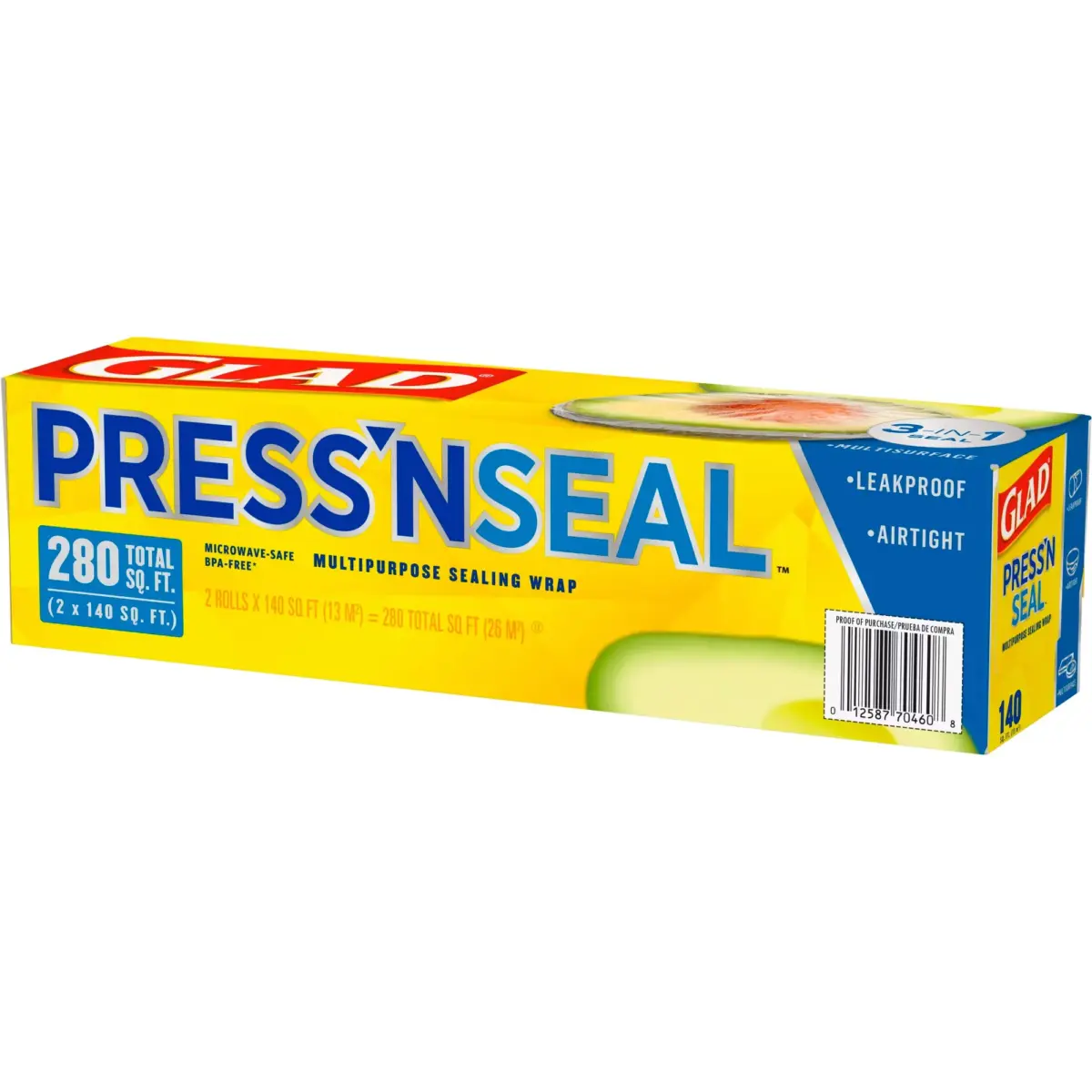 Glad Press ‘N Seal Food Plastic Wrap, 2 pk./140 sq. ft. - Image 3