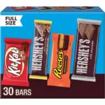 HERSHEY'S Variety Pack, Milk Chocolate Candy, 30 pk.
