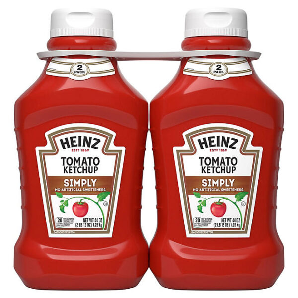 Heinz Simply Tomato Ketchup, 44 oz., 2 pk.