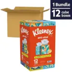 Kleenex Anti-Viral 3-Ply Facial Tissues 12 cube boxes, 55 tissuesbox - Image 8