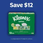 Kleenex Lotion 3-Ply Facial Tissues 12 boxes, 120 tissues/box - Image 9