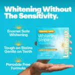 Lumineux Enamel-Safe & Peroxide-Free Teeth Whitening Strips, Dentist Formulated, 14-Pack - Image 9
