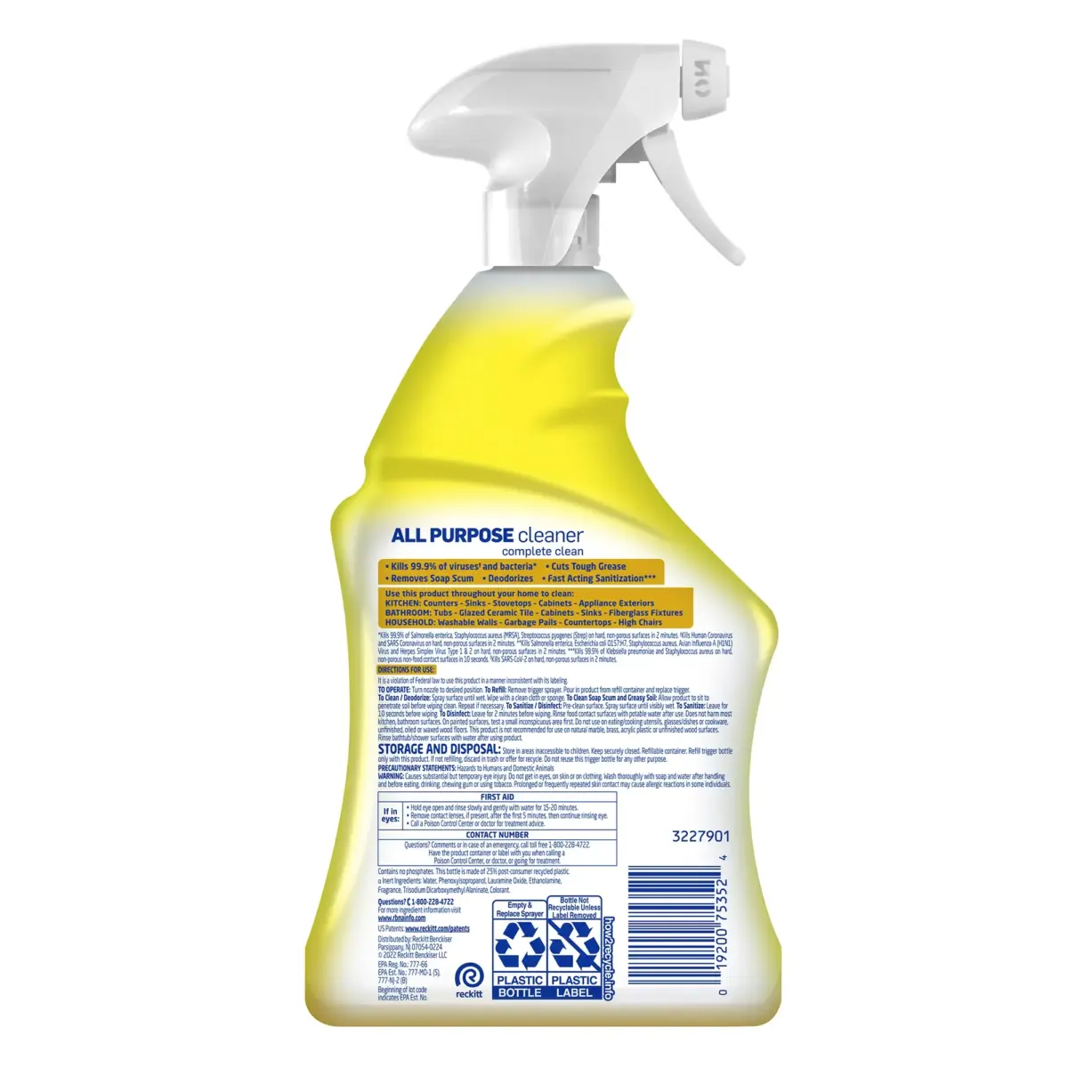 Lysol All-Purpose Cleaner - Lemon Breeze, 4 pk./32 oz. - Image 5
