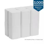 Marathon Interfold 1-Ply White Dispenser Napkins 12 pks., 250 napkins/pk. - Image 3