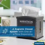 Marathon Interfold 1-Ply White Dispenser Napkins 12 pks., 250 napkins/pk. - Image 5