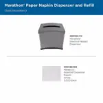 Marathon Interfold 1-Ply White Dispenser Napkins 12 pks., 250 napkins/pk. - Image 7