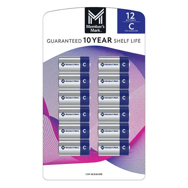 Member's Mark C Alkaline Batteries, 12 pk.